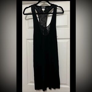 Kimchi blue black racerback dress with lace